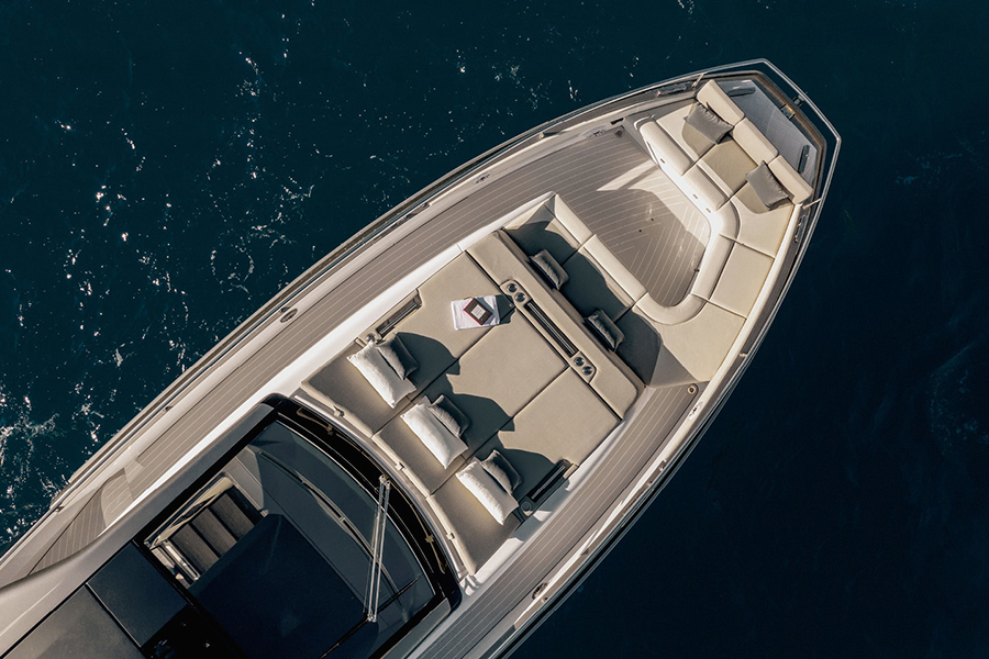 Azimut Verve 47 Yacht aerial view