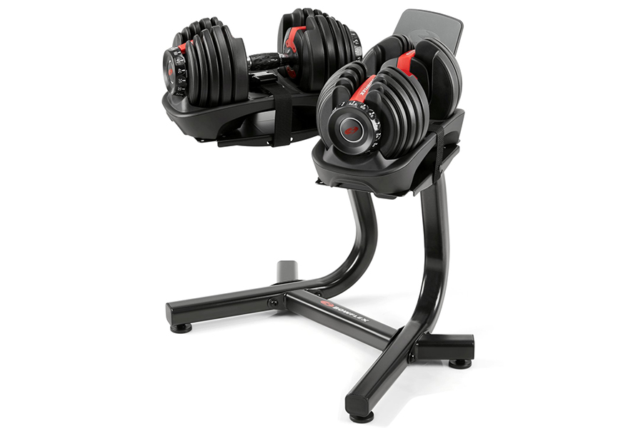 Bowflex Adjustable Weights with stand