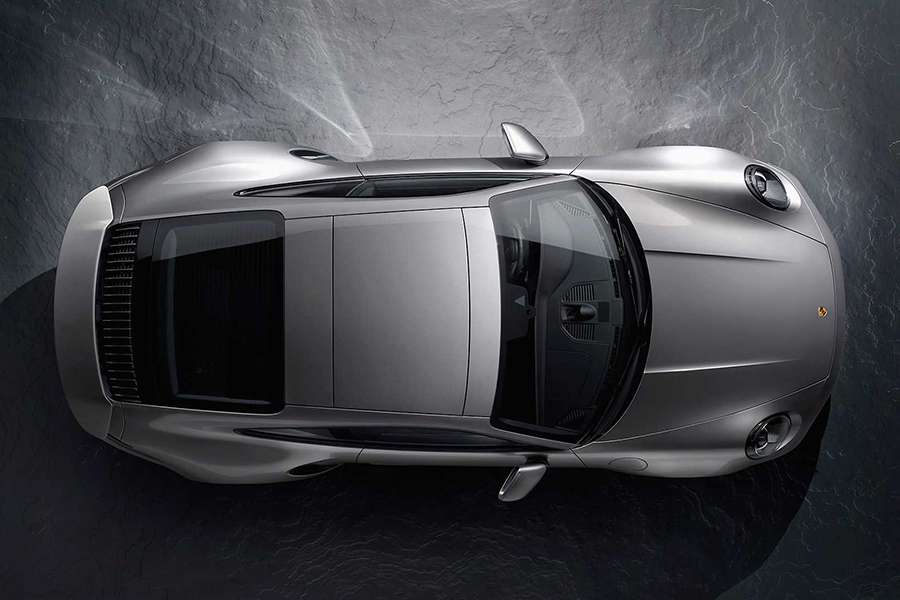Brand-New Porsche 911 Turbo S top view