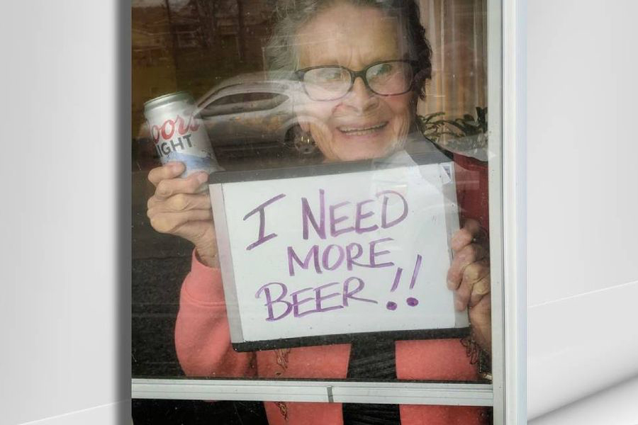 Feel-Good Friday April 17 - Coors Delivers 150 Beers to 93-Year-Old Woman in Isolation 1