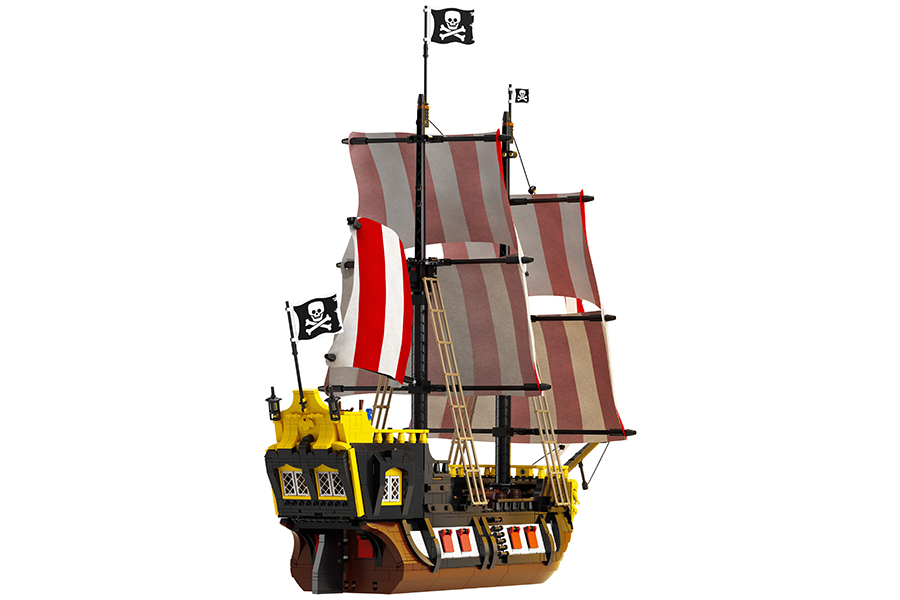 Lego Pirates of Barracuda back