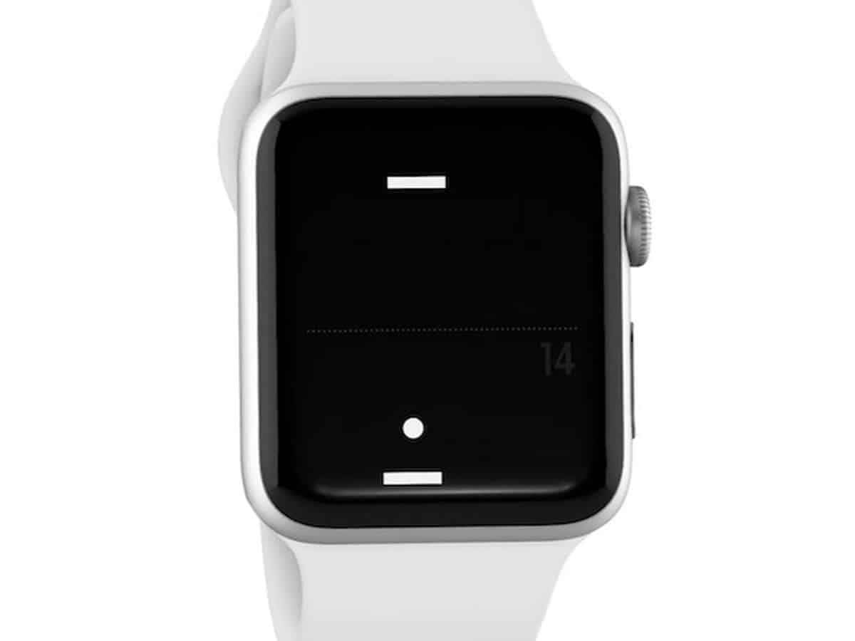 A Tiny Game of Pong on Apple watch screen