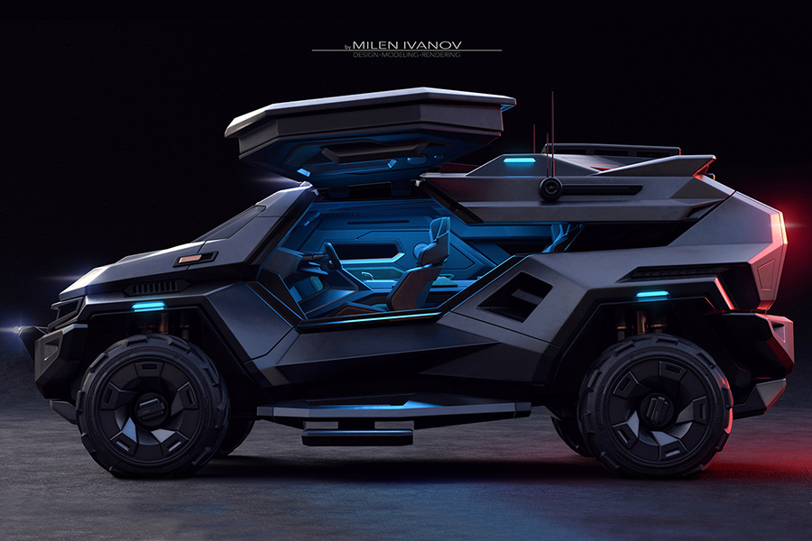 ArmorTruck Concept side door open