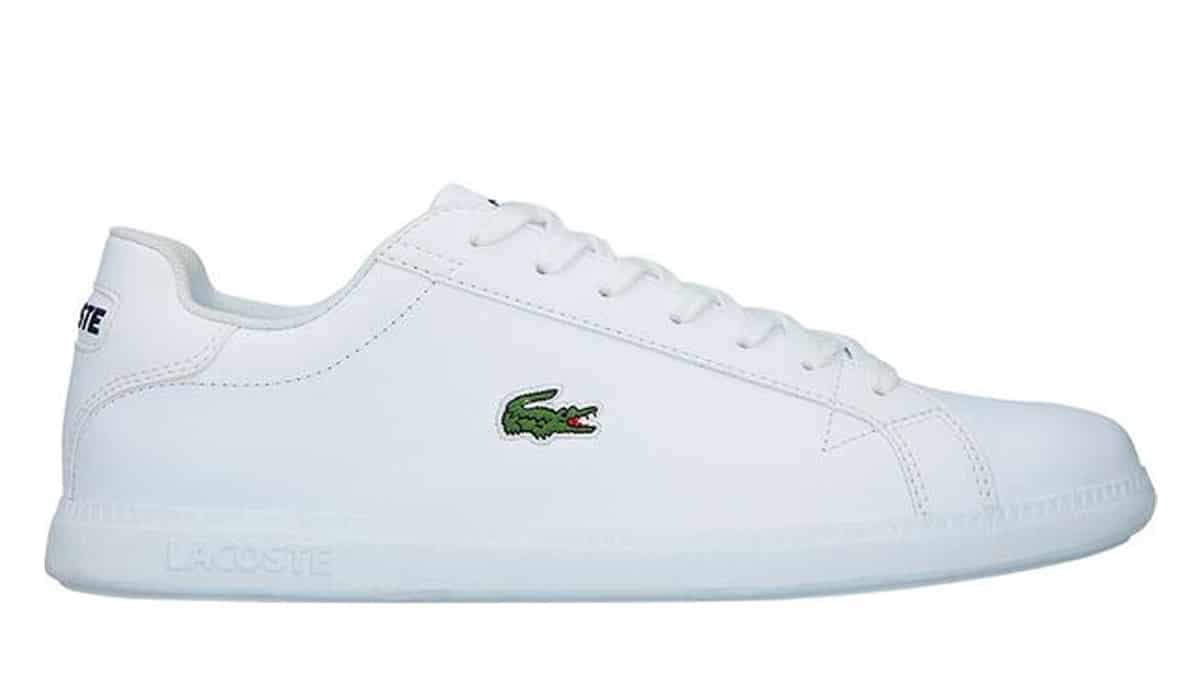 Best white sneakers for men lacoste graduate bl 1