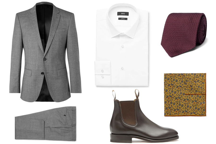 chelsea boots formal suit