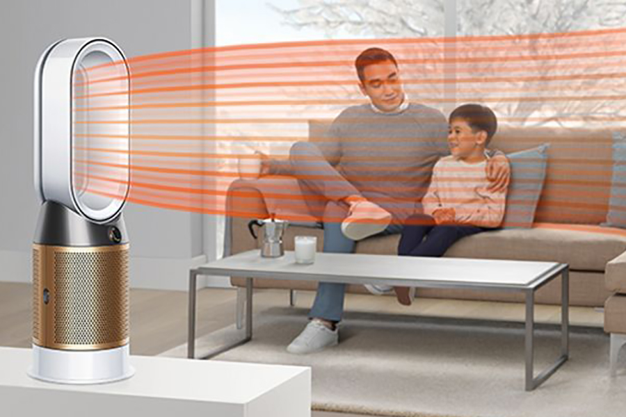 Dyson’s New Air Purifier place in lounge area