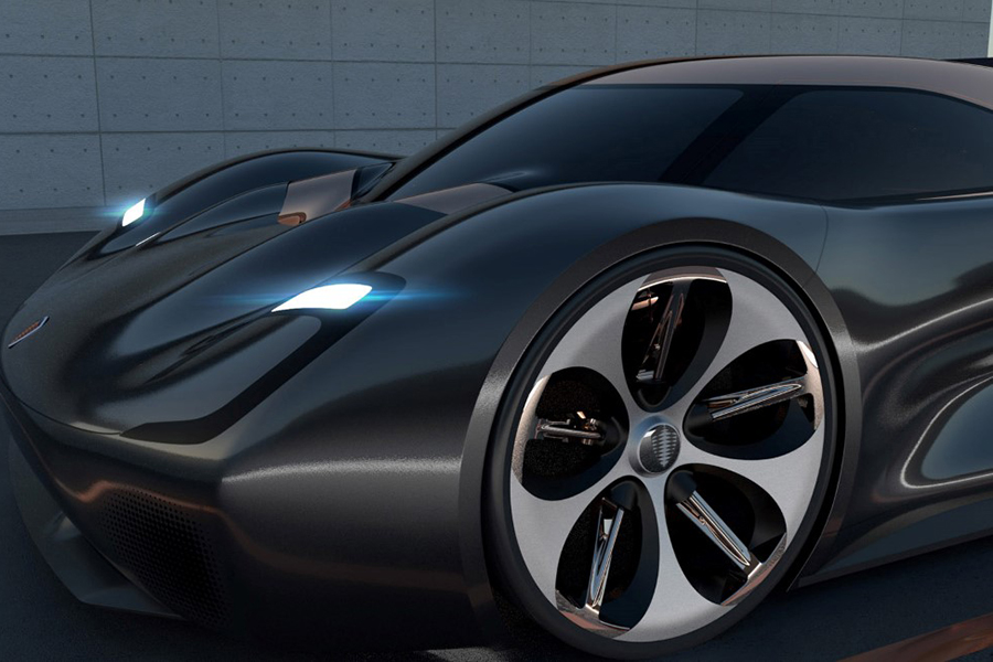Koenigsegg Konigsei concept car wheel