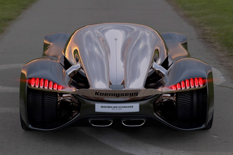 Koenigsegg Konigsei back view concept car