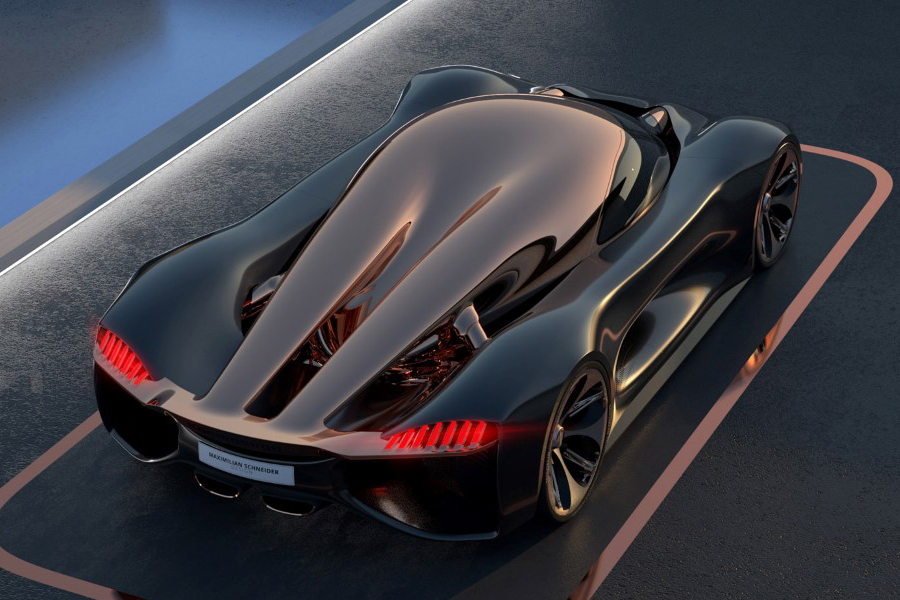 Koenigsegg Konigsei top view concept car