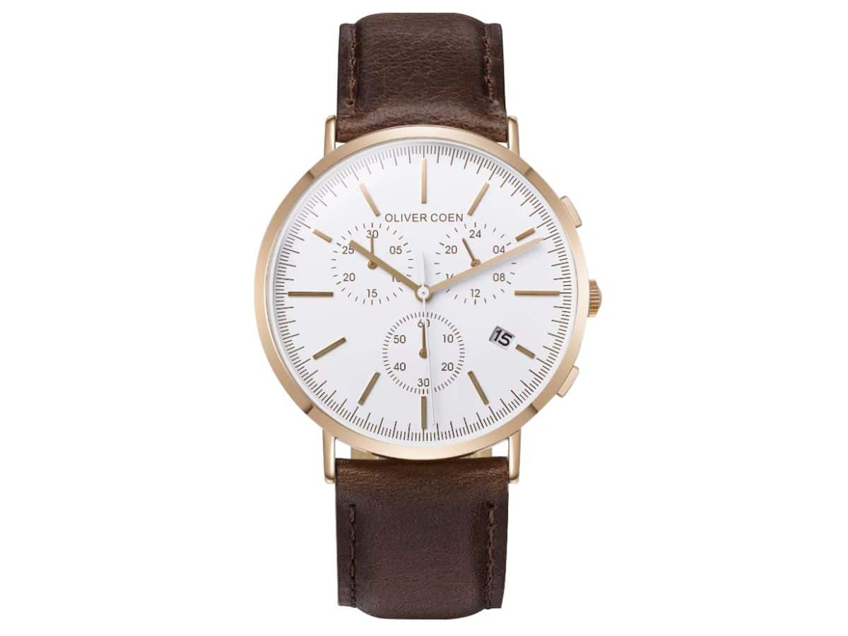 Brown strap Oliver watch