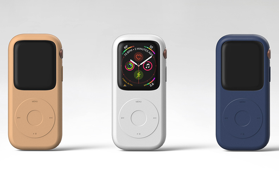 Pod Case for Apple Watch varies in color