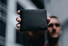 A man's holding VOCARO Classic Wallet