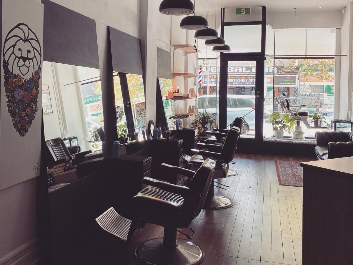 Interior of Dandy Barber Co