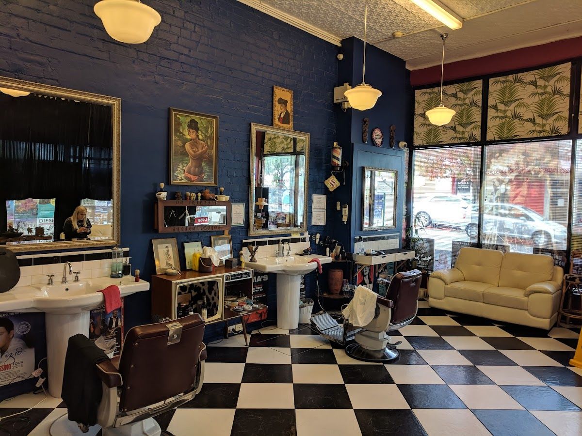 Interior of Dr. Snippy’s Barber Lounge