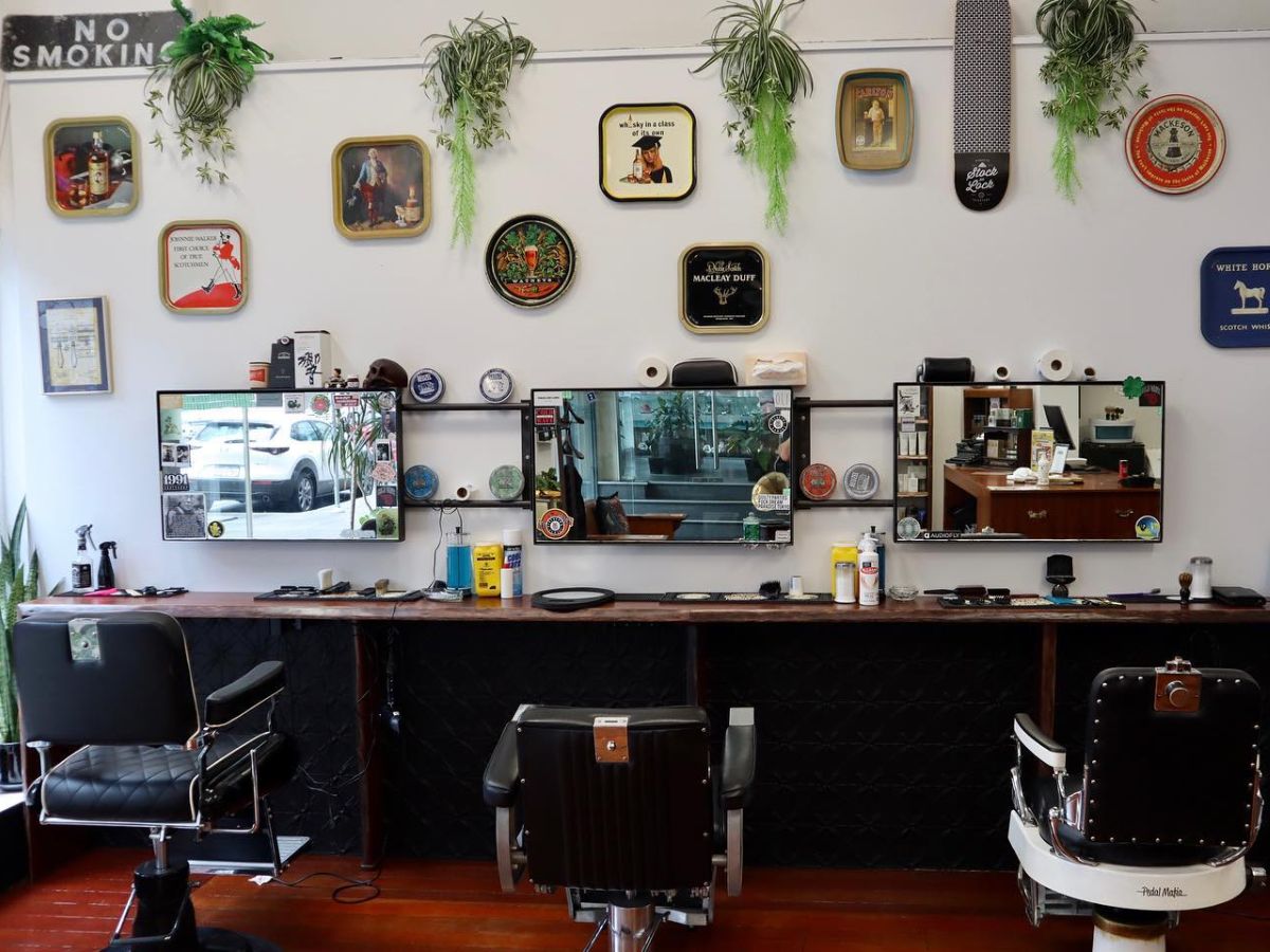 Interior of Uncle Joe’s Barber