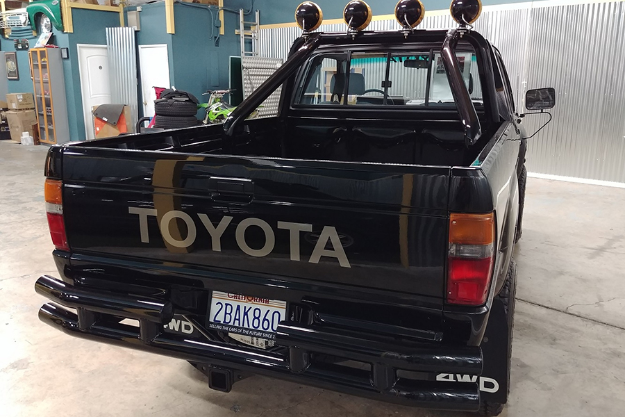 1985 Toyota 4X4 Back to the future pickup back view