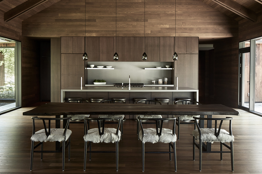 Metrick Cottage and Boathouse kitchen's table and chair