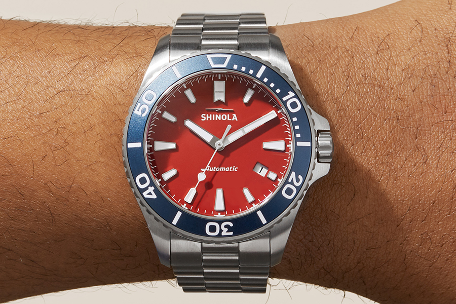 The Harbor Monster Automatic watch on wrist