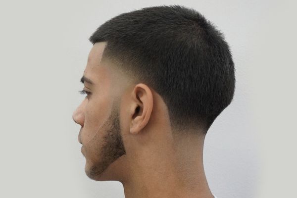 6. Long Hair with Taper Fade - wide 3