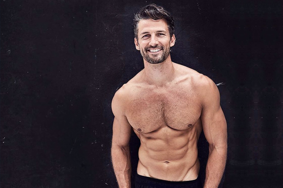 Tim Robards bare-chested