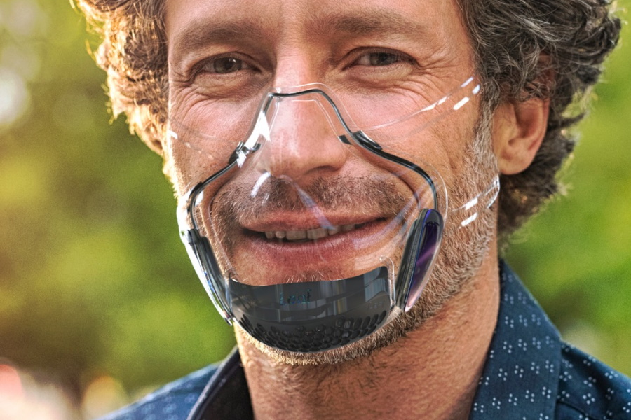 transparent face mask