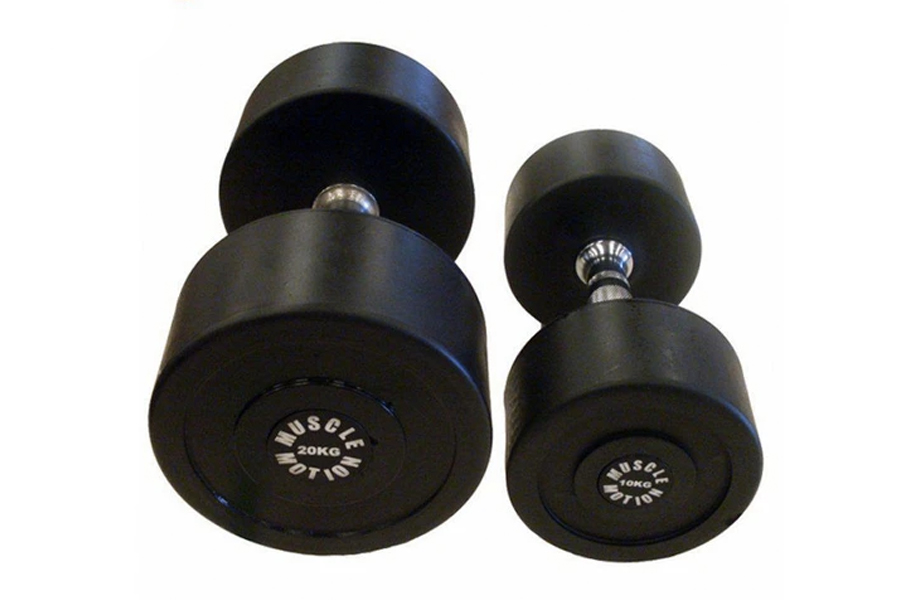 Muscle Motion Commercial Prostyle Rubber Dumbbells