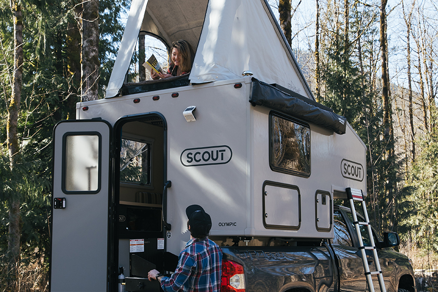 Scout Olympic Camper back view