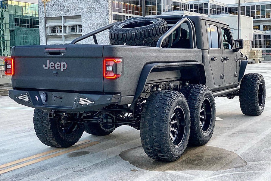 This Six Wheel Jeep Gladiator Rubicon Cops A Corvette Engine Man Of Many