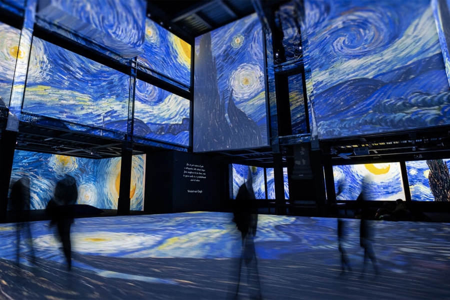 Immersive Van Gogh Denver with Starry Night on screens