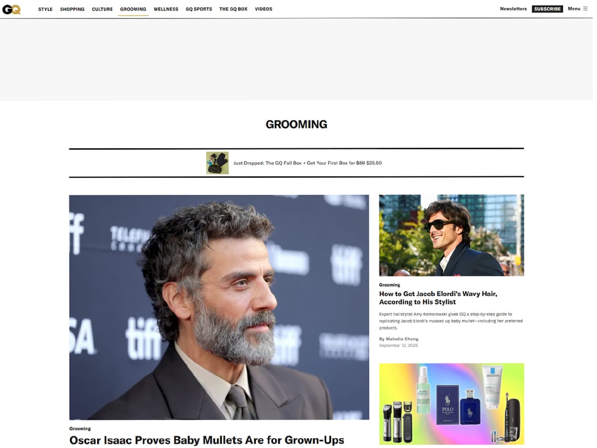 GQ Men's Hairstyle & Grooming Blog