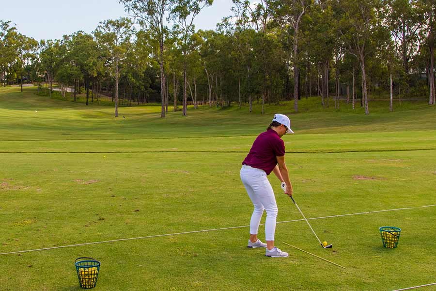 miles of golf driving range