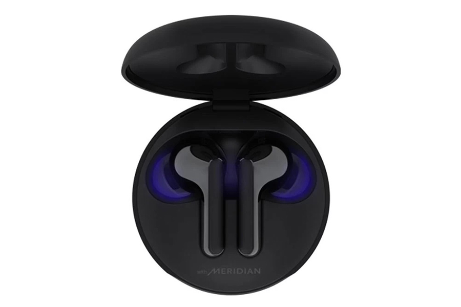 LG TONE Free wireless earbuds top view