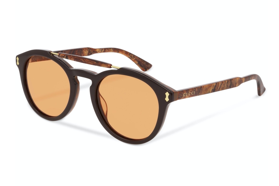 Gucci Round-Frame Acetate Sunglasses