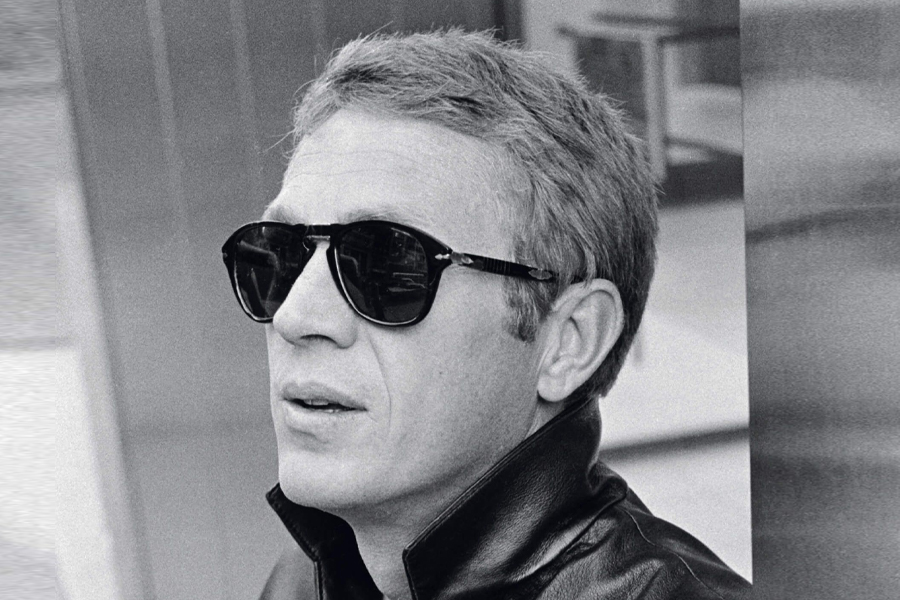 Steve McQueen wearing sunglasses