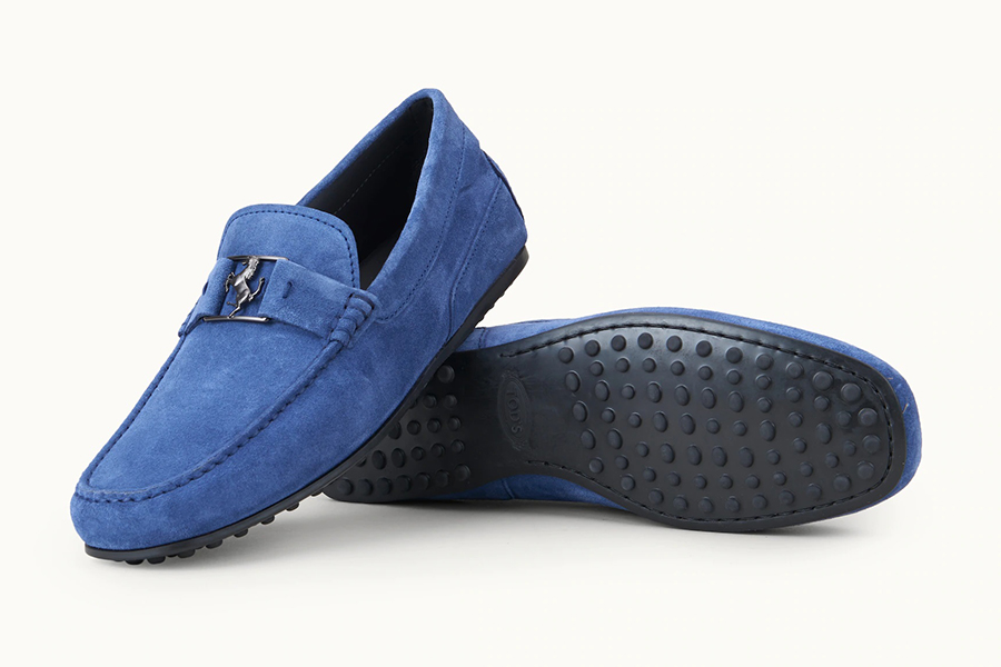 blue Tods x Ferrari Driving Shoes