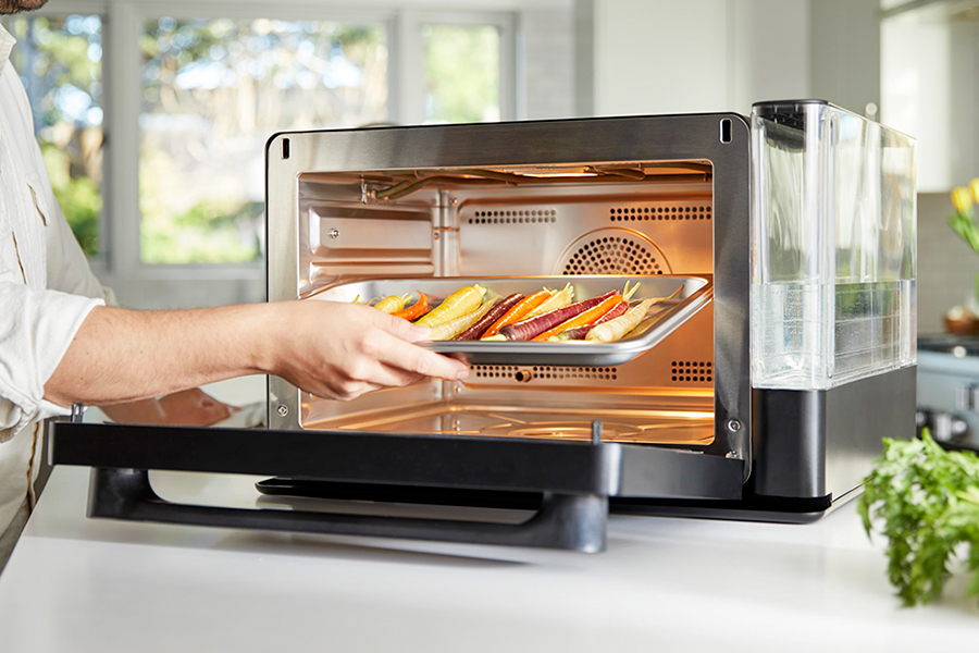 Anova Precision Oven cooking vegetable
