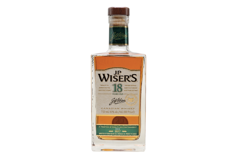 Best Canadian Whiskies - JP Wiser's 18 Year Old_