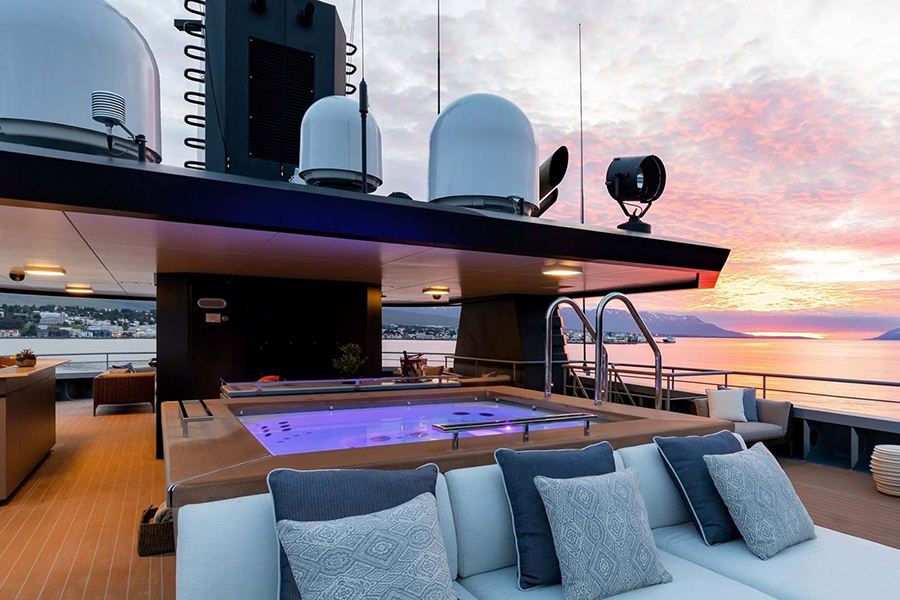 Burgess Yachts Ragner view deck