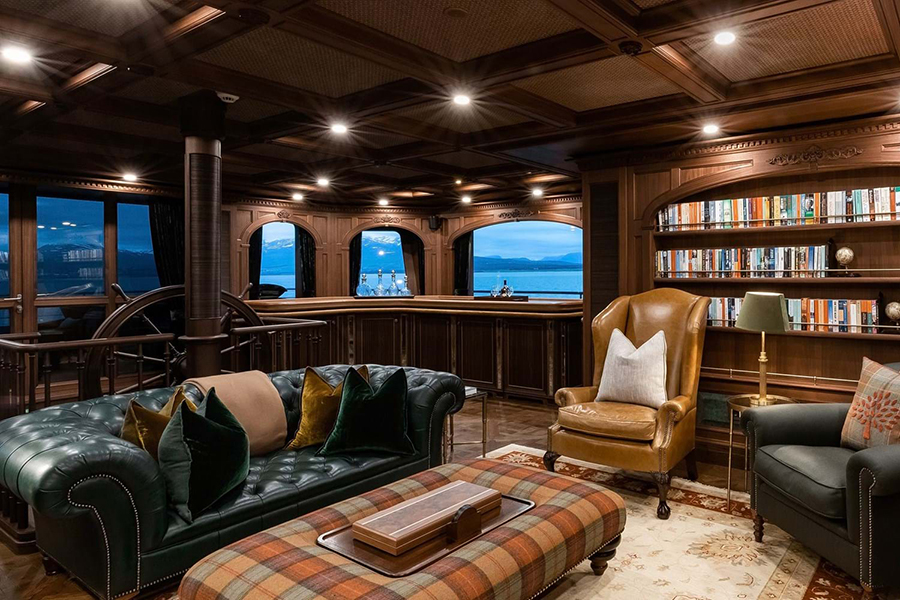 Burgess Yachts Ragner lounge area