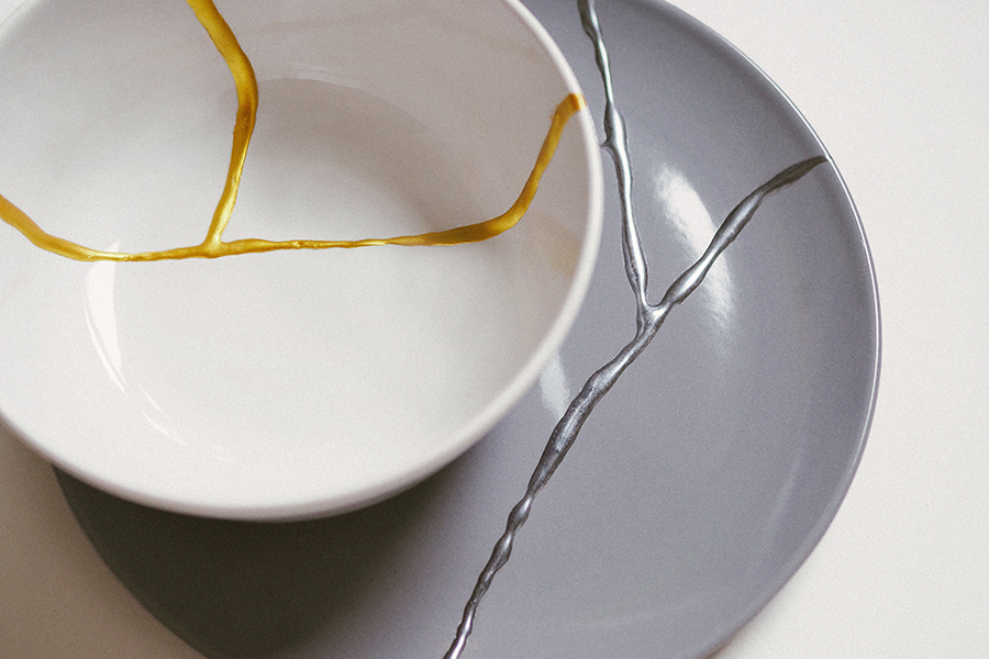 Beginners Diy Kintsugi Vintage Plate Kit By The Wildest One