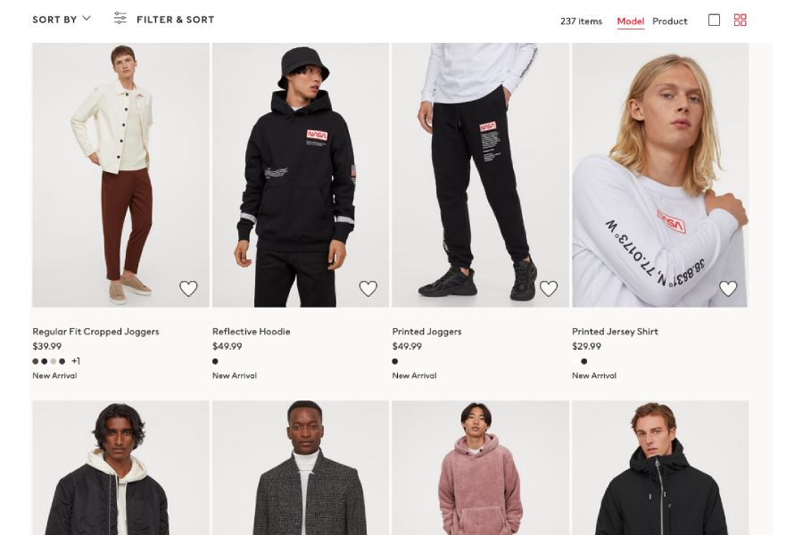 H M Launches Online Shopping in Australia Man of Many