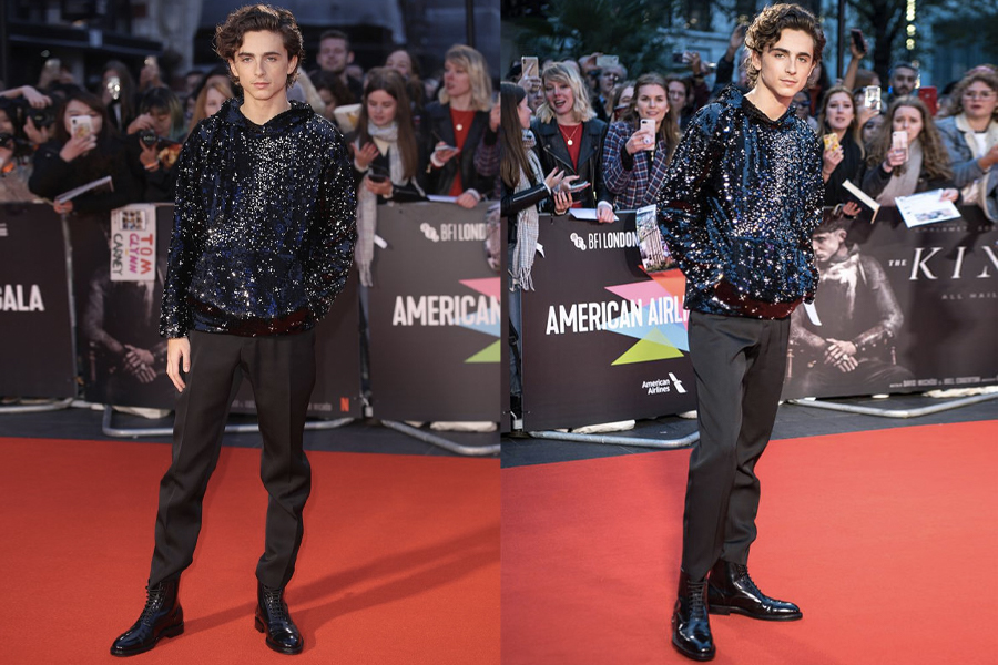 Timothee Chalamet in Louis Vuitton - King Premiere Bfi - 1