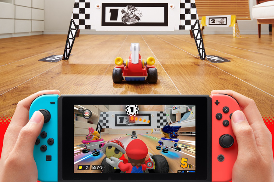 mario kart living room