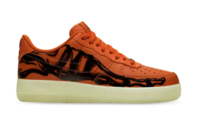 Nike Halloween Air Force 1 ‘Orange Skeleton’ sneaker