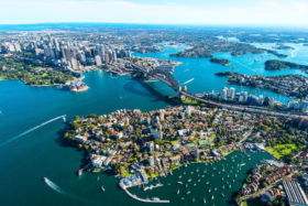 Sydney City aerial view