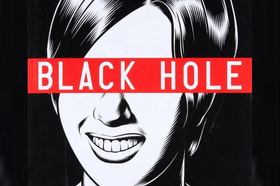 black hole comic cover