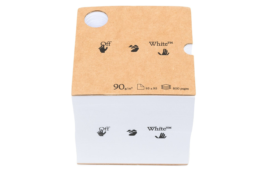 logo print notebook cube