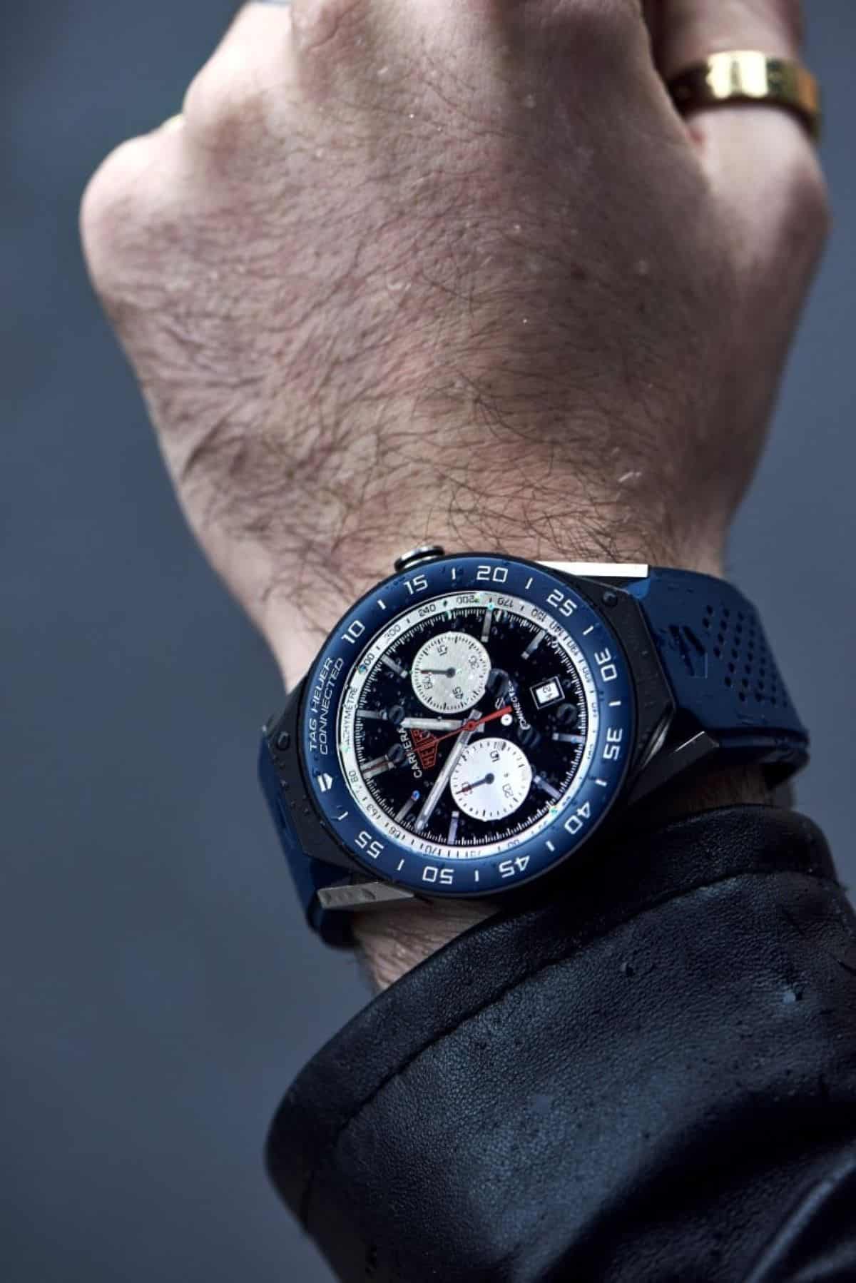 TAG Heuer Connected 45 on a man's wrist