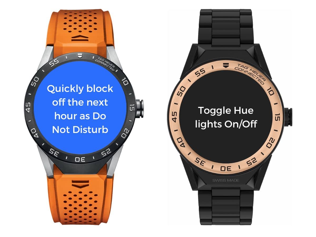 IFTTT app open on two watches