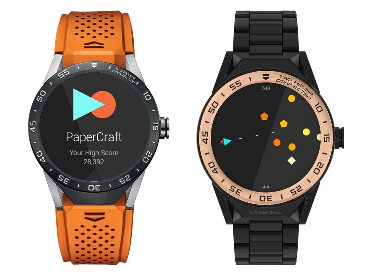 Papercraft app on two watches